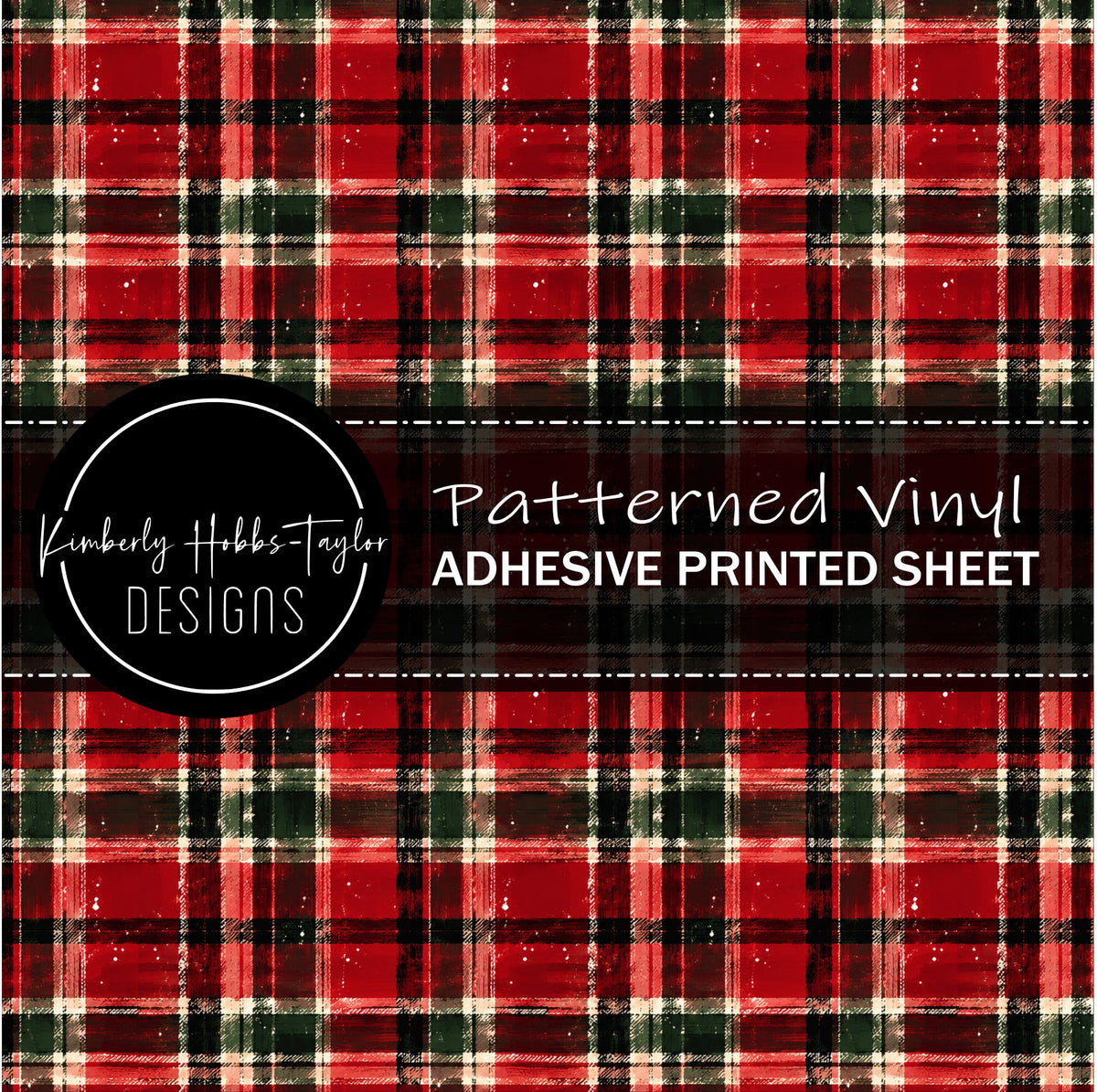 Red Green Christmas Plaid - Highland Coord vinyl