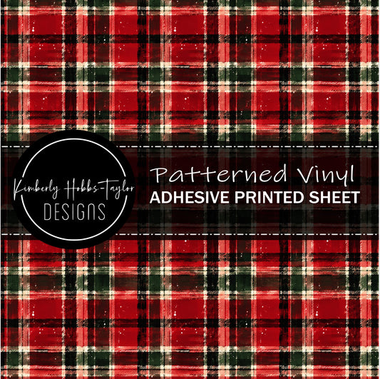 Red Green Christmas Plaid - Highland Coord vinyl