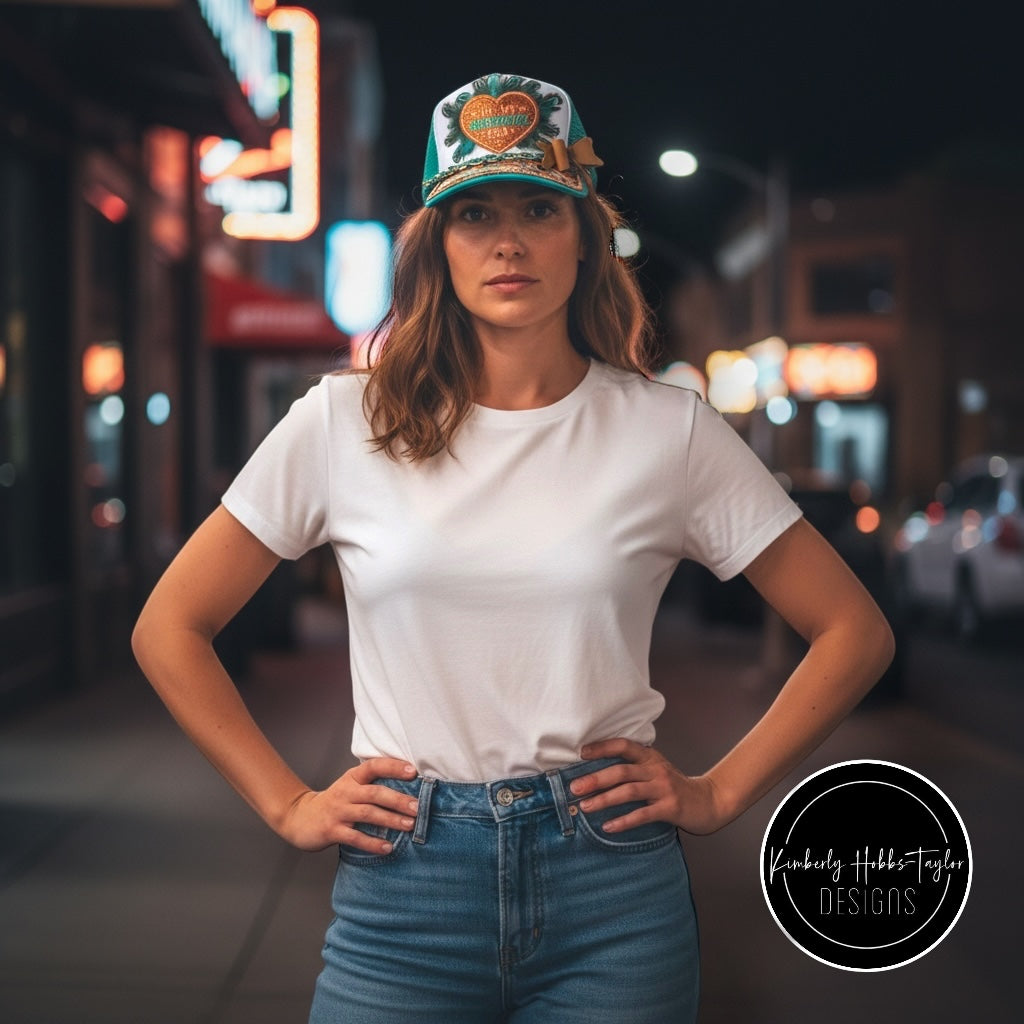 Fancy Feathered Trucker Hat