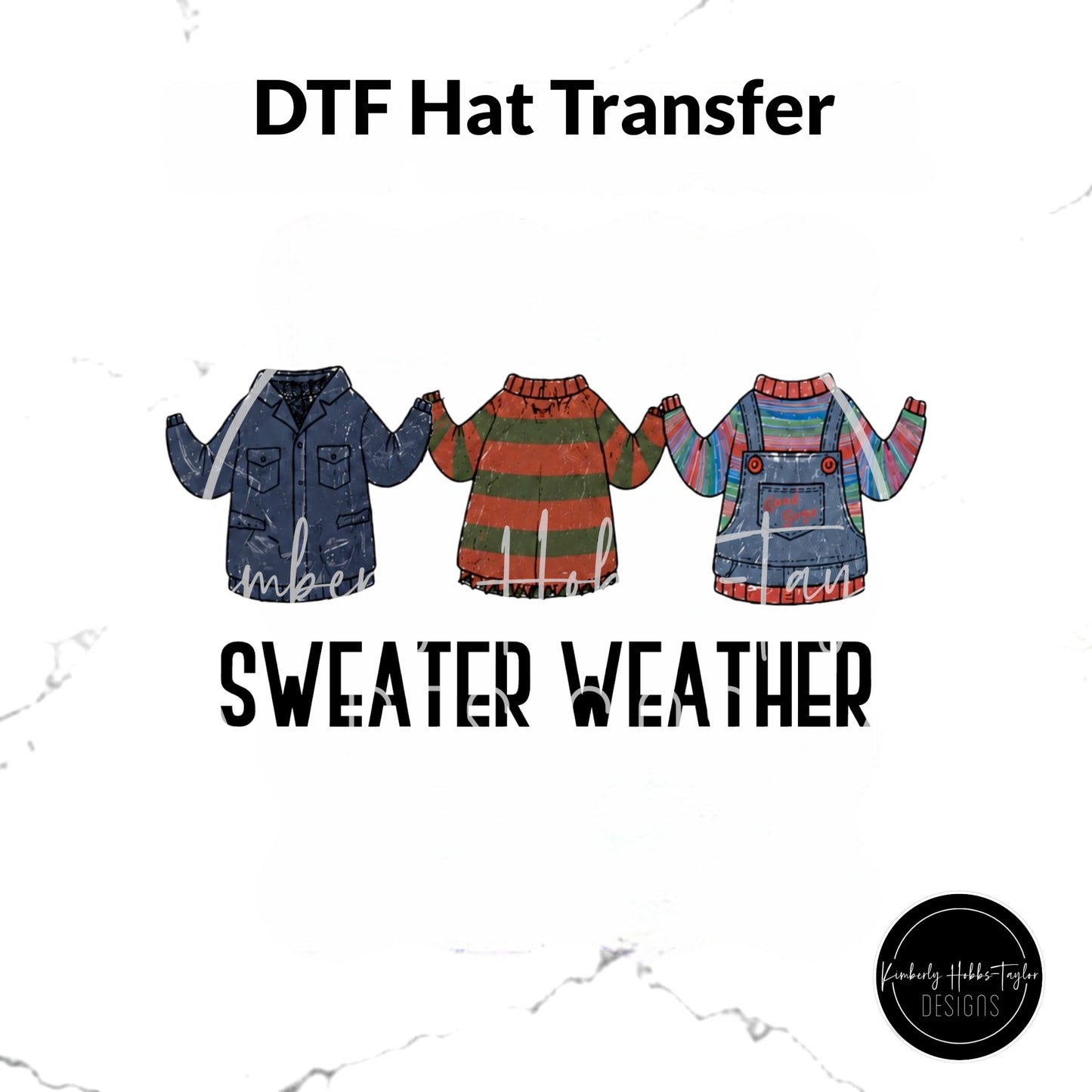 DTF Hat Transfer - Sweater Weather