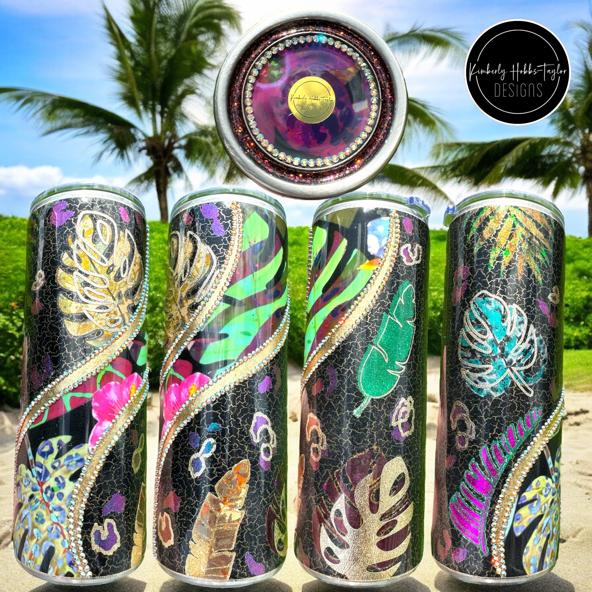 monstera tumbler Monstera Mashup Studded Tumbler