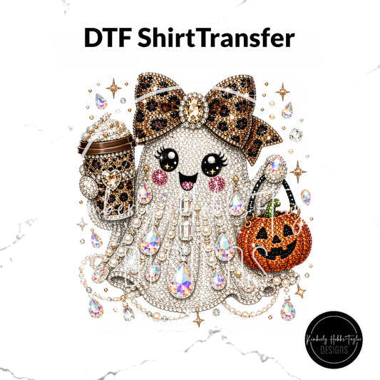 DTF Transfer - Bling Ghost