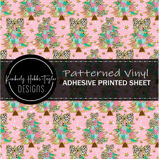 Pastel Brushstroke Trees vinyl