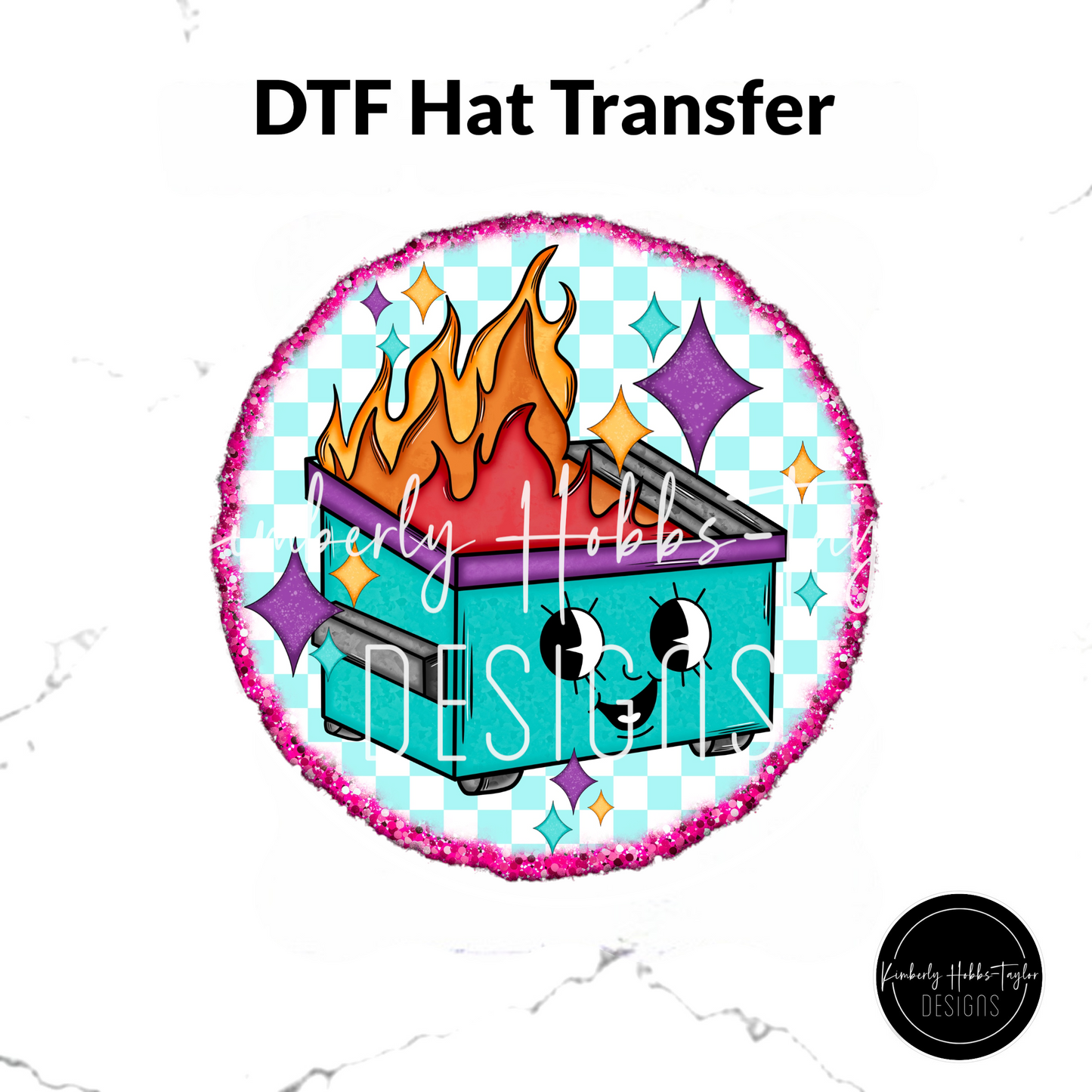 DTF Hat Transfer - Everything is Fine A