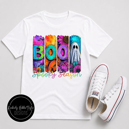 Finished Shirt - Bright Spooky Season
