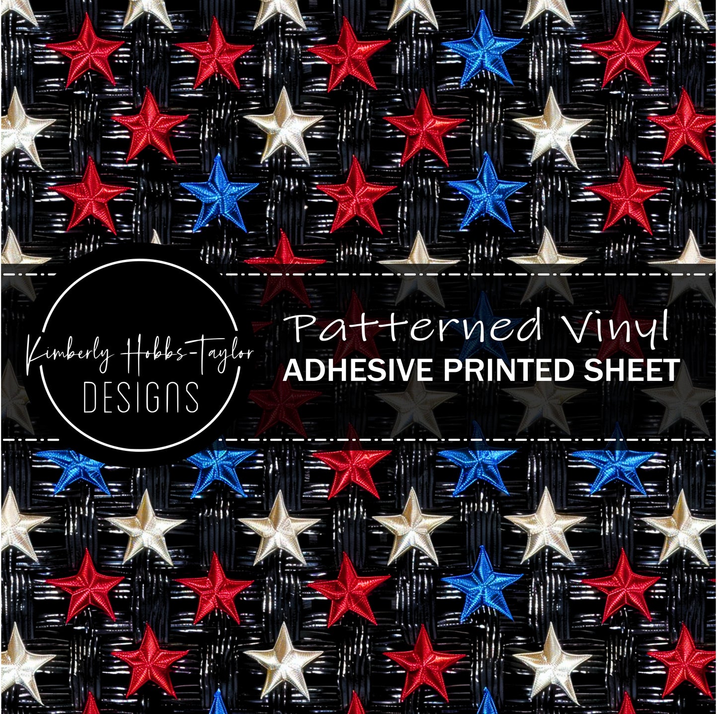 Embroidered Stars - Patriotic vinyl