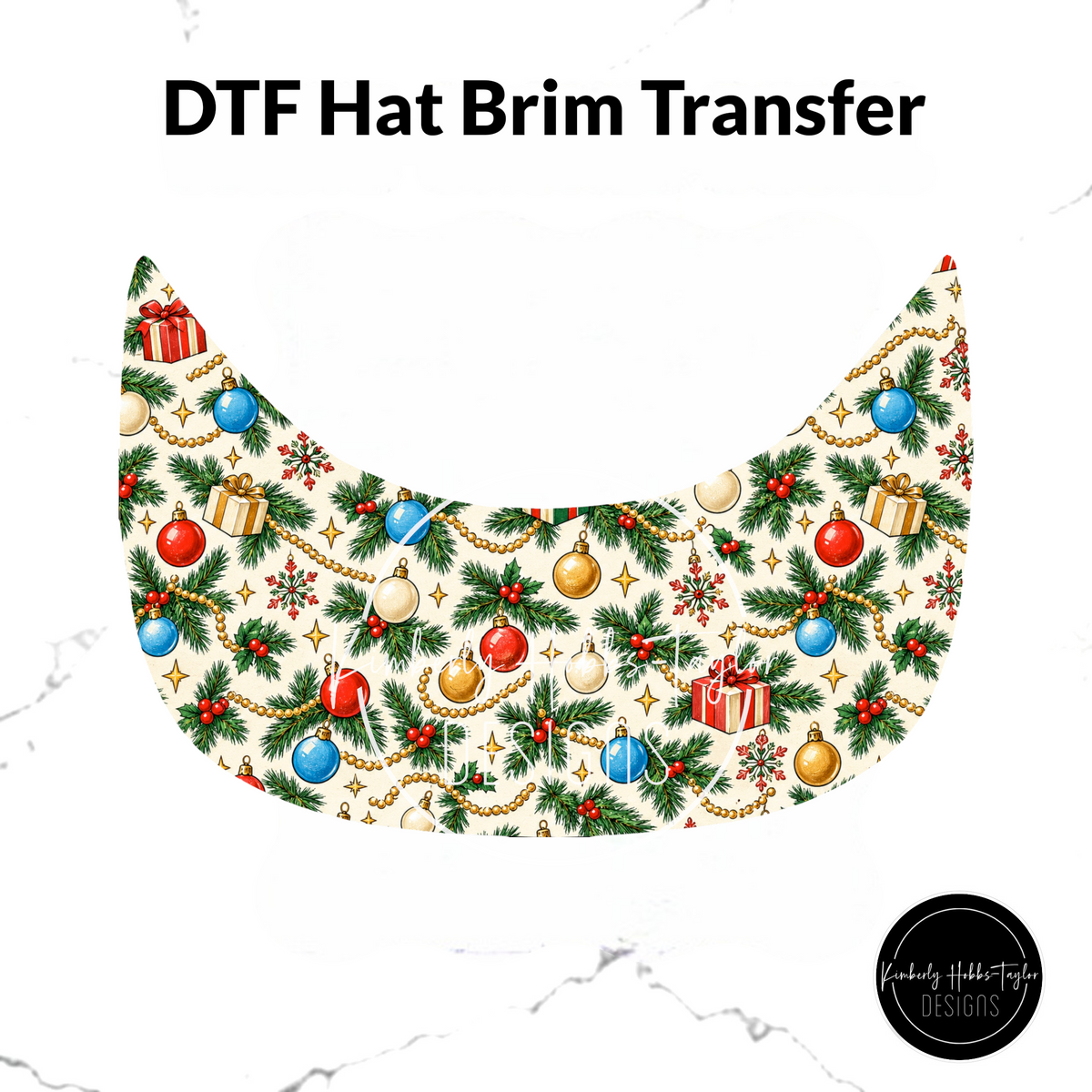 DTF Hat Brim Transfer - From The Windows A Coord