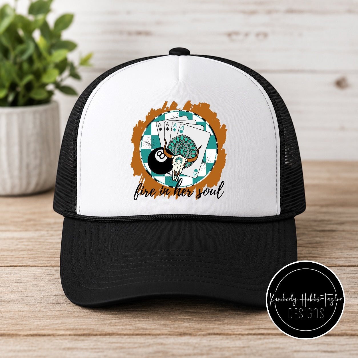 DTF Hat Transfer - Fire In Her Soul