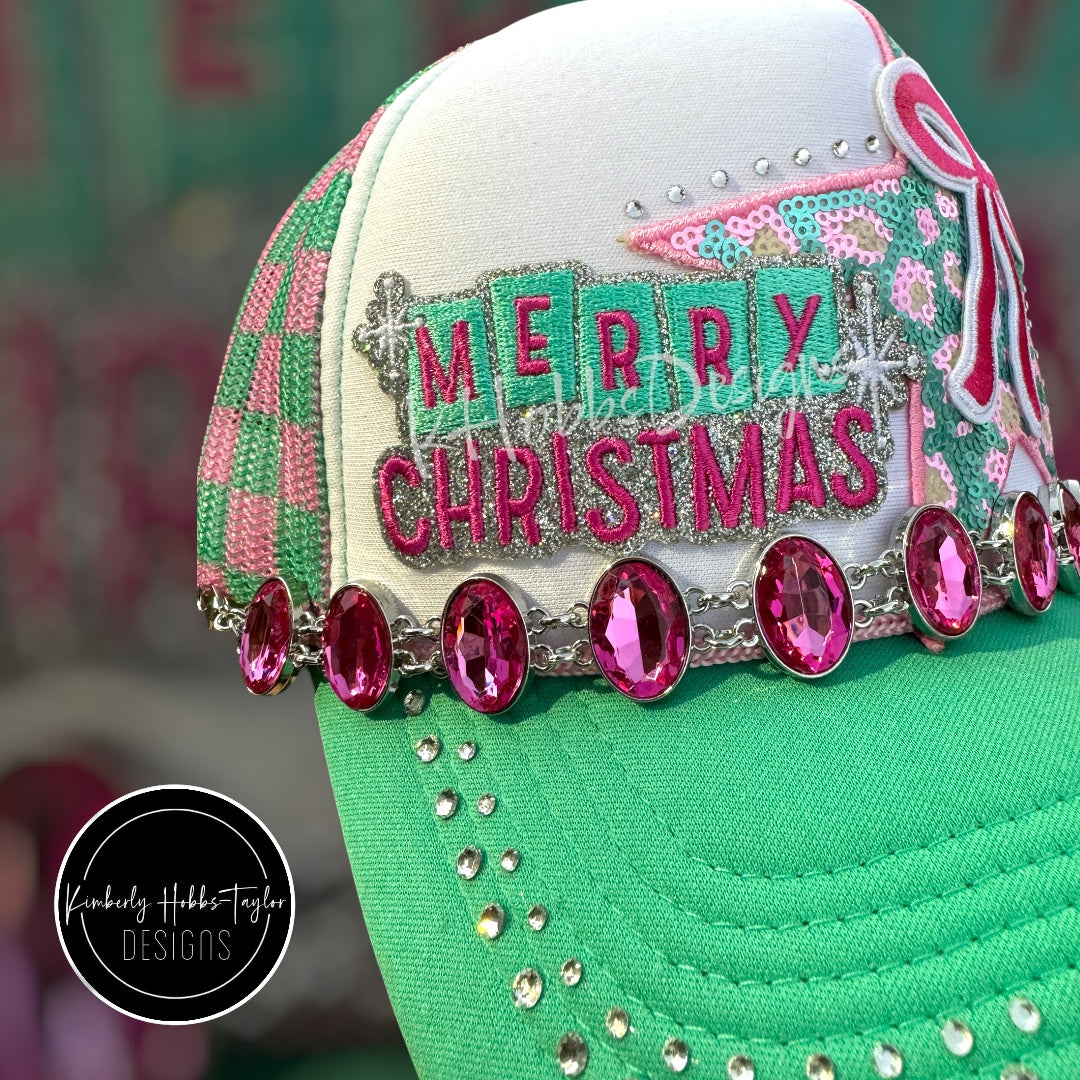 Retro Merry Christmas Trucker Hat