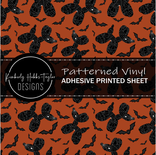 Halloween Balloon Dogs and Bats vinyl