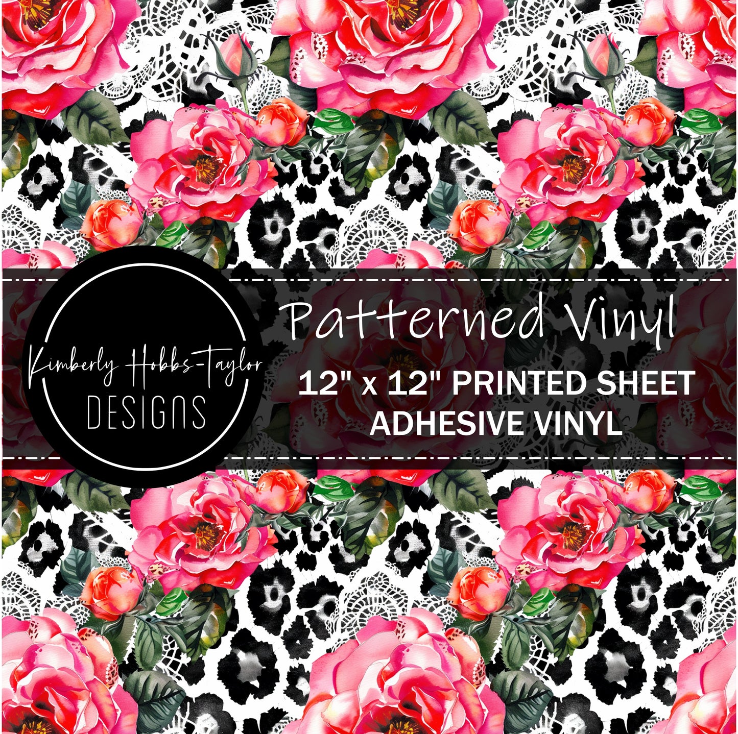 Abstract Floral M vinyl