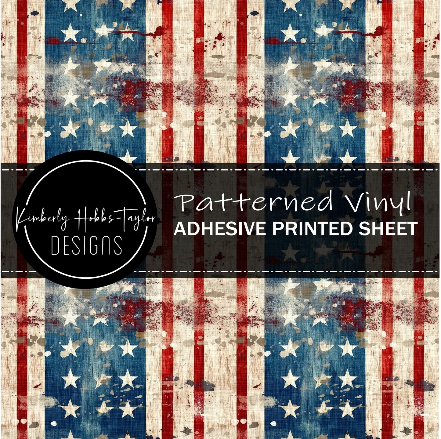 Stars and Stripes Linen vinyl