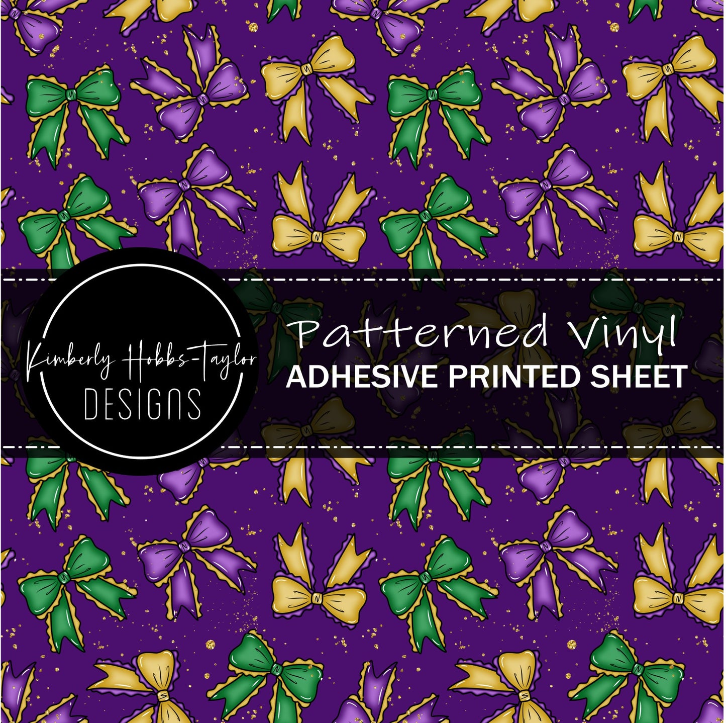 Mardi Gras Bows vinyl