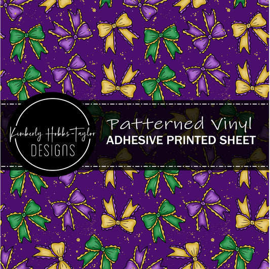 Mardi Gras Bows vinyl
