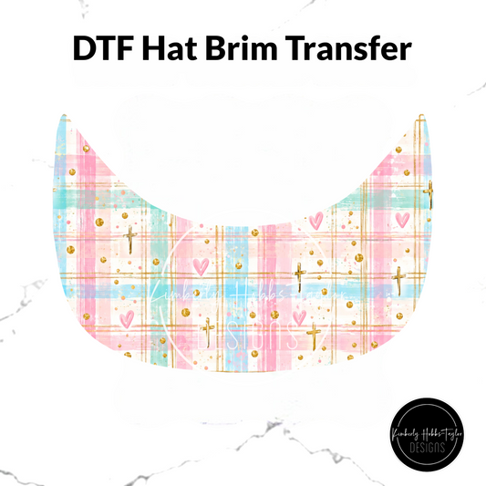 DTF Hat Brim Transfer - Faith Abstract - Be The Church