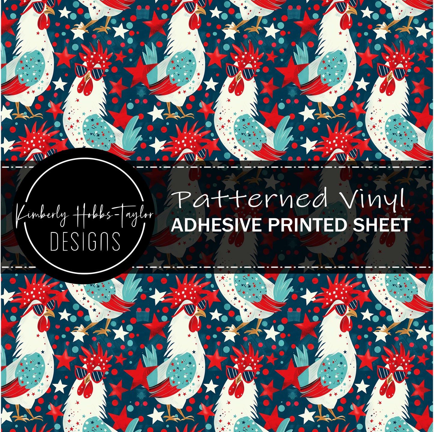 Rocking Roosters - Patriotic vinyl