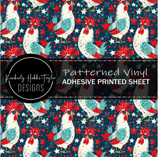 Rocking Roosters - Patriotic vinyl