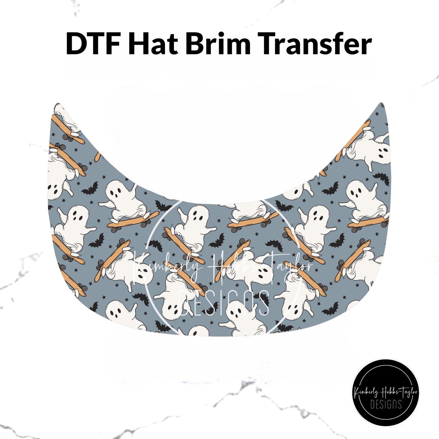 DTF Hat Brim Transfer - Lets Boo-gie