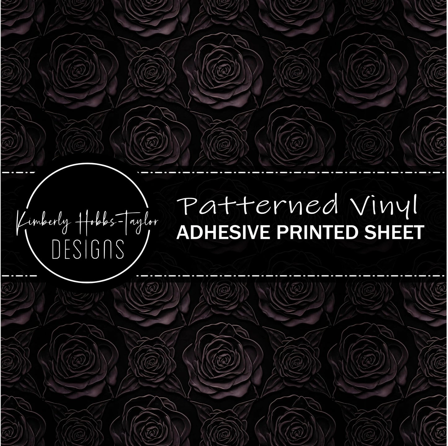 Dark Romantic Floral F vinyl