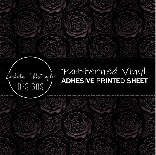 Dark Romantic Floral F vinyl