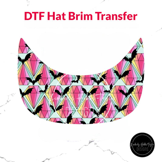 DTF Hat Brim Transfer - Shine Bright Crazy Diamond