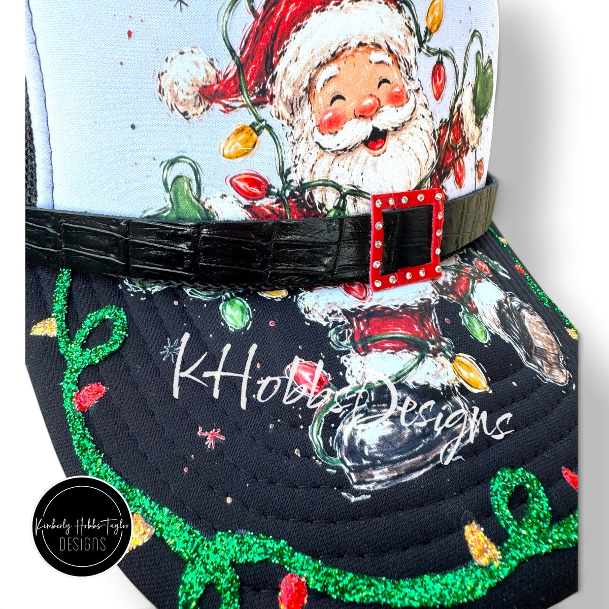 Santa with Christmas Lights - Trucker Hat
