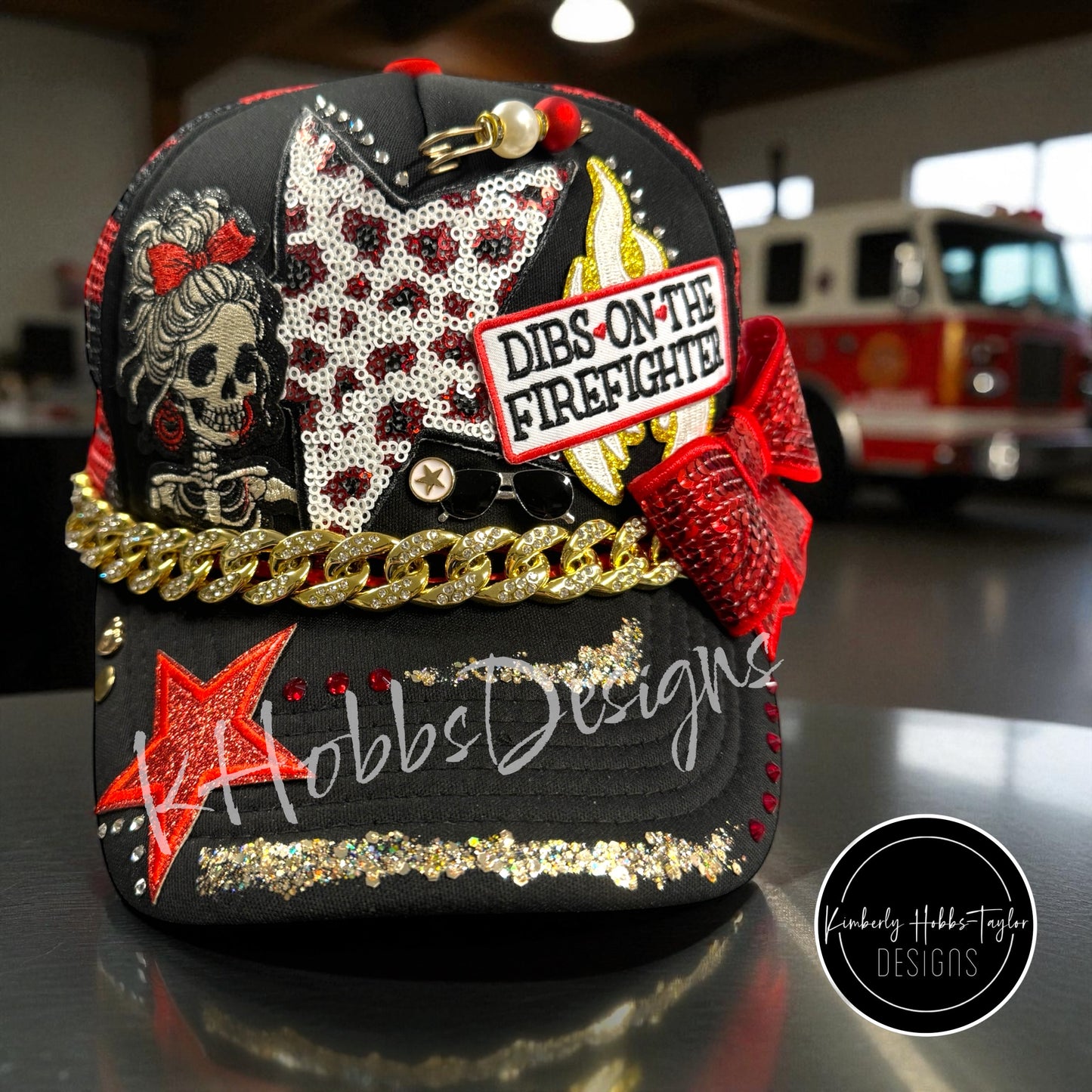 Dibs On The Firefighter Trucker Hat