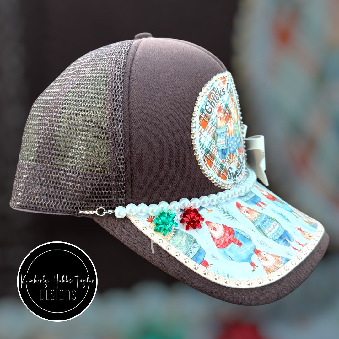 Chicks Dig Sweaters - Brown Trucker Hat