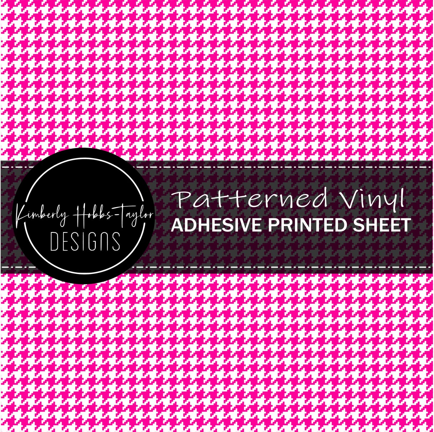 Houndstooth F vinyl