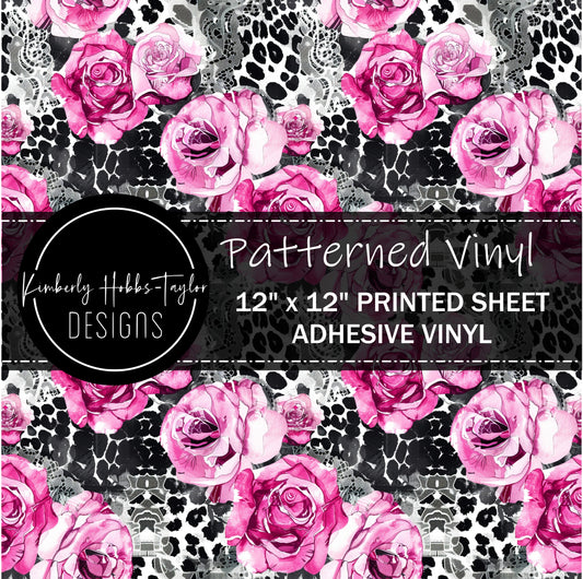 Abstract Floral P vinyl