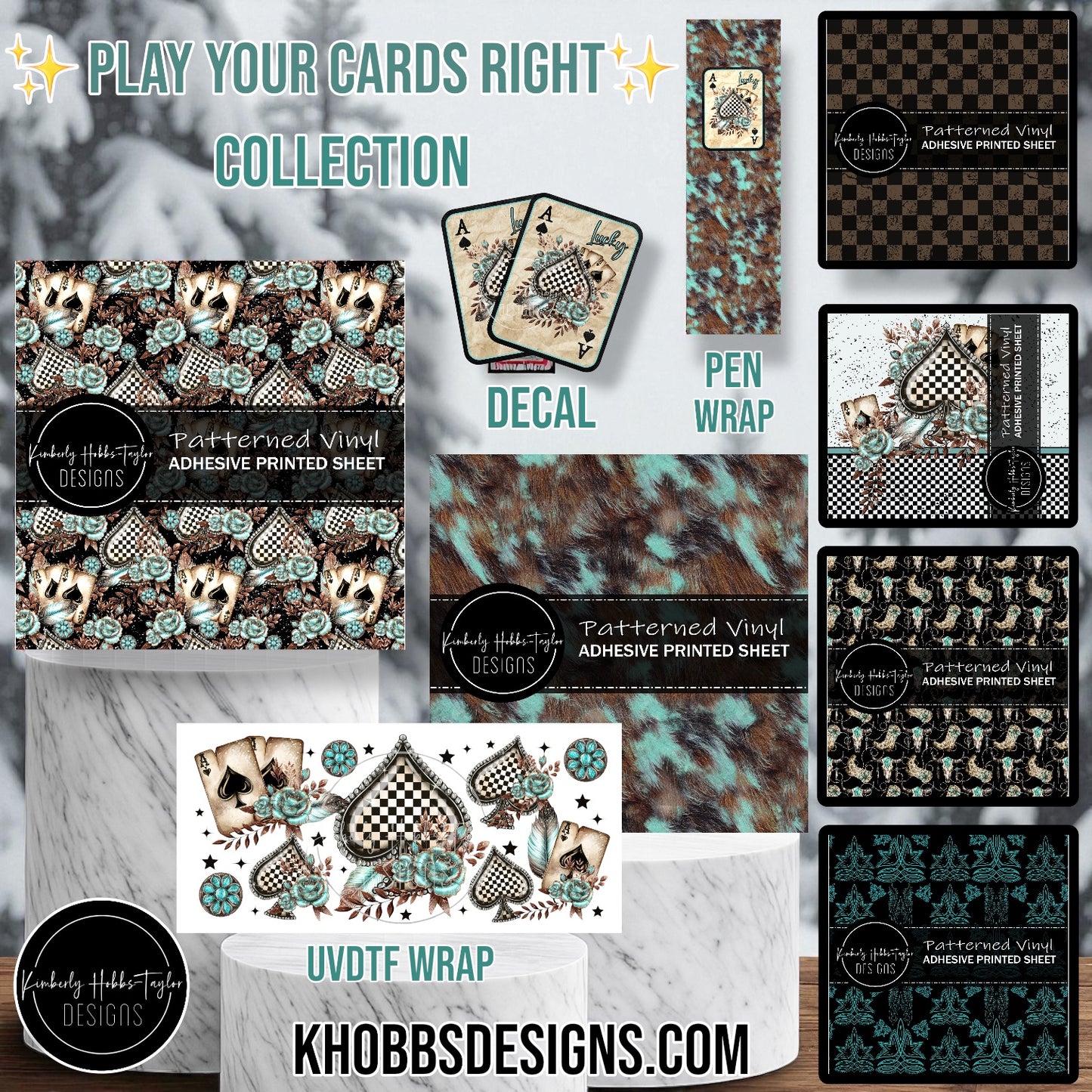 UVDTF Wrap - Play Your Cards Right