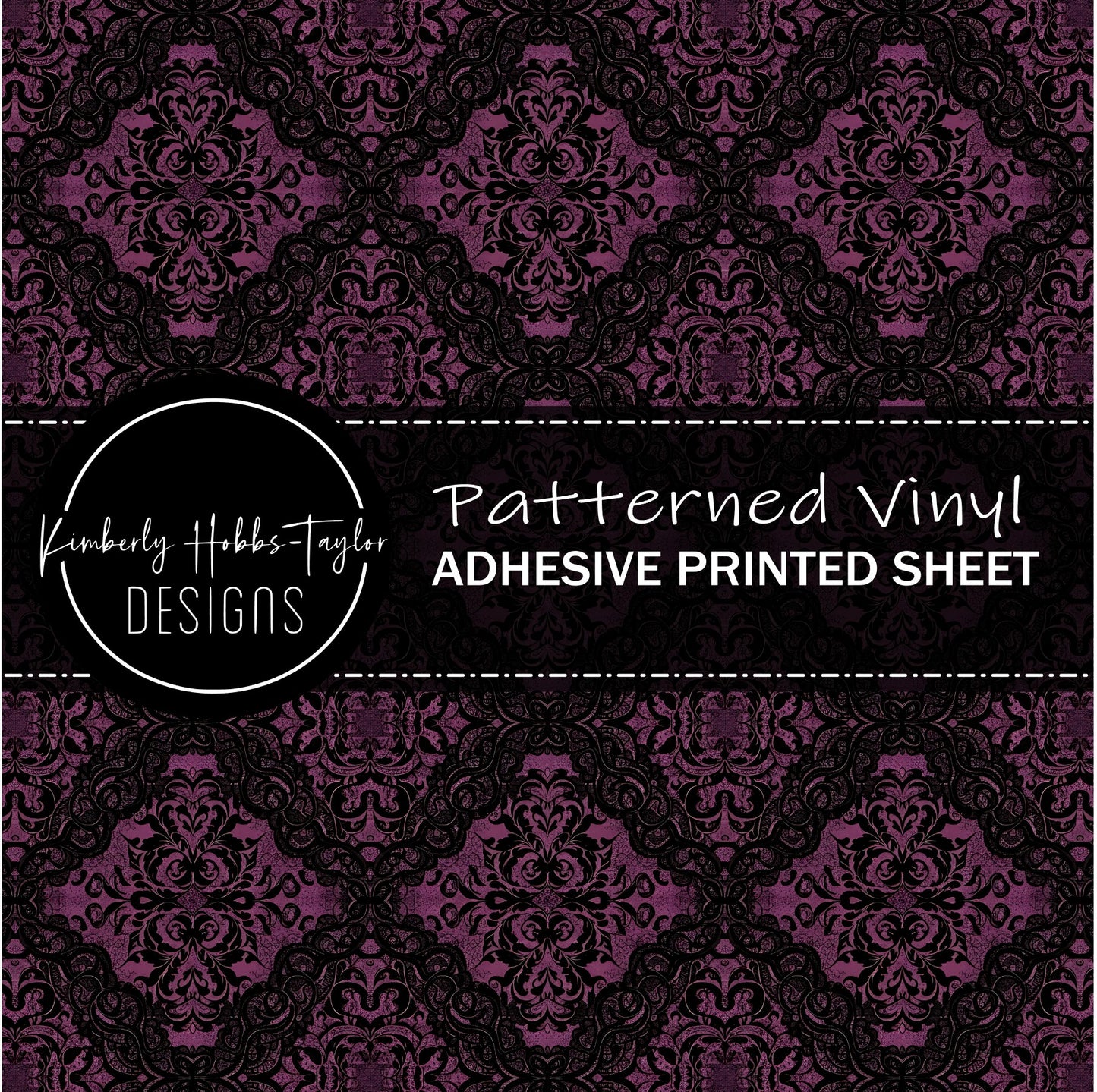 Plum and Black Lace vinyl