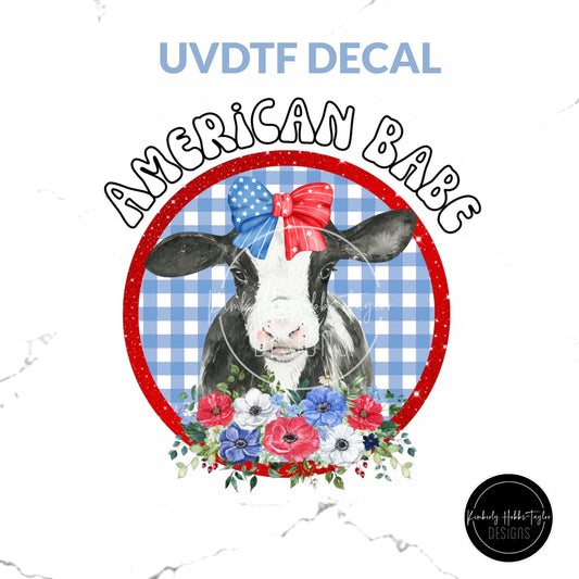 UVDTF Decal - American Babe Cows
