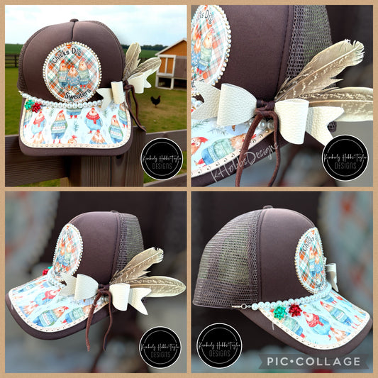 Chicks Dig Sweaters - Brown Trucker Hat