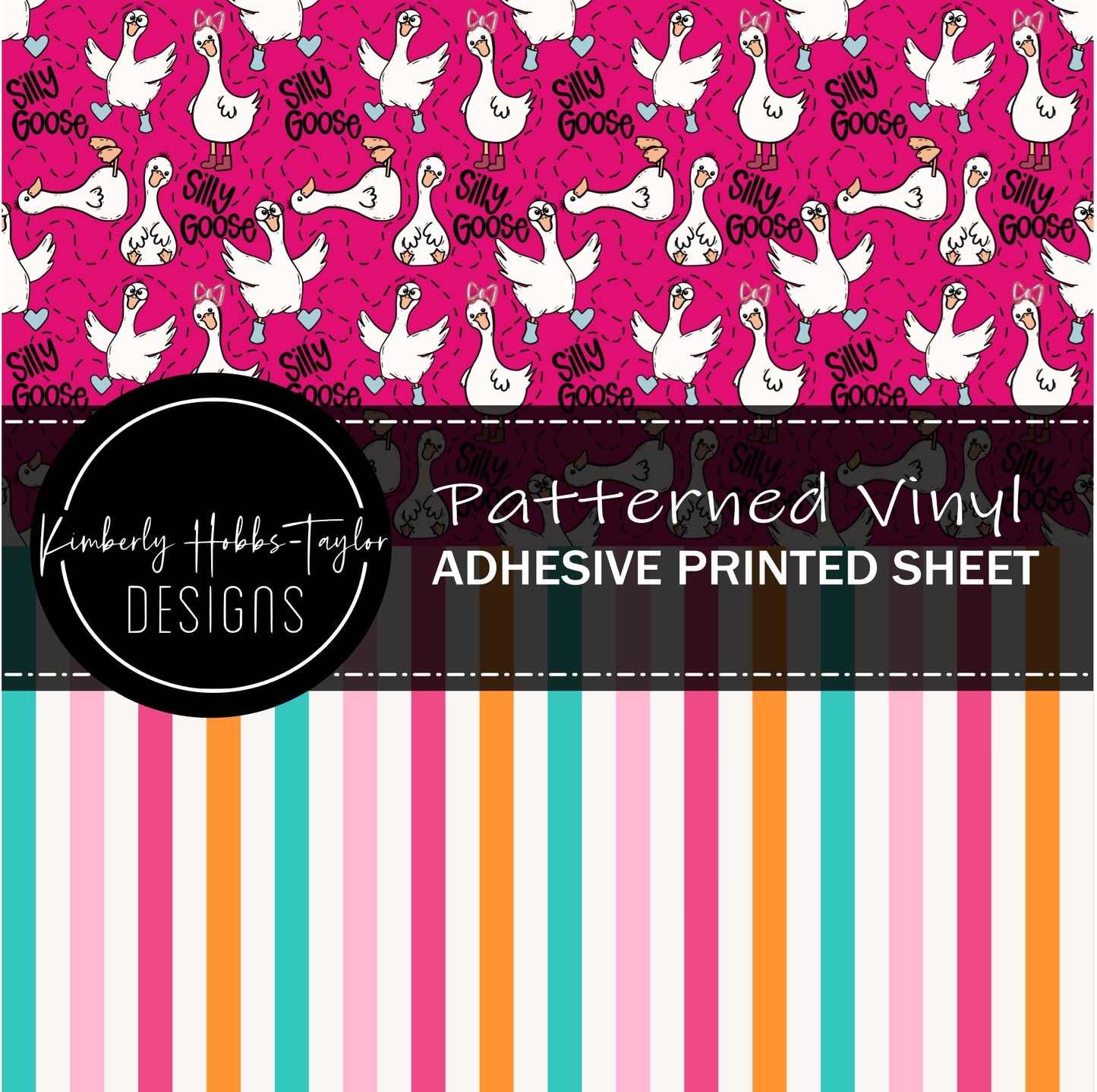 Silly Goose_ Pastel Stripes Combo vinyl