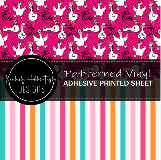Silly Goose_ Pastel Stripes Combo vinyl