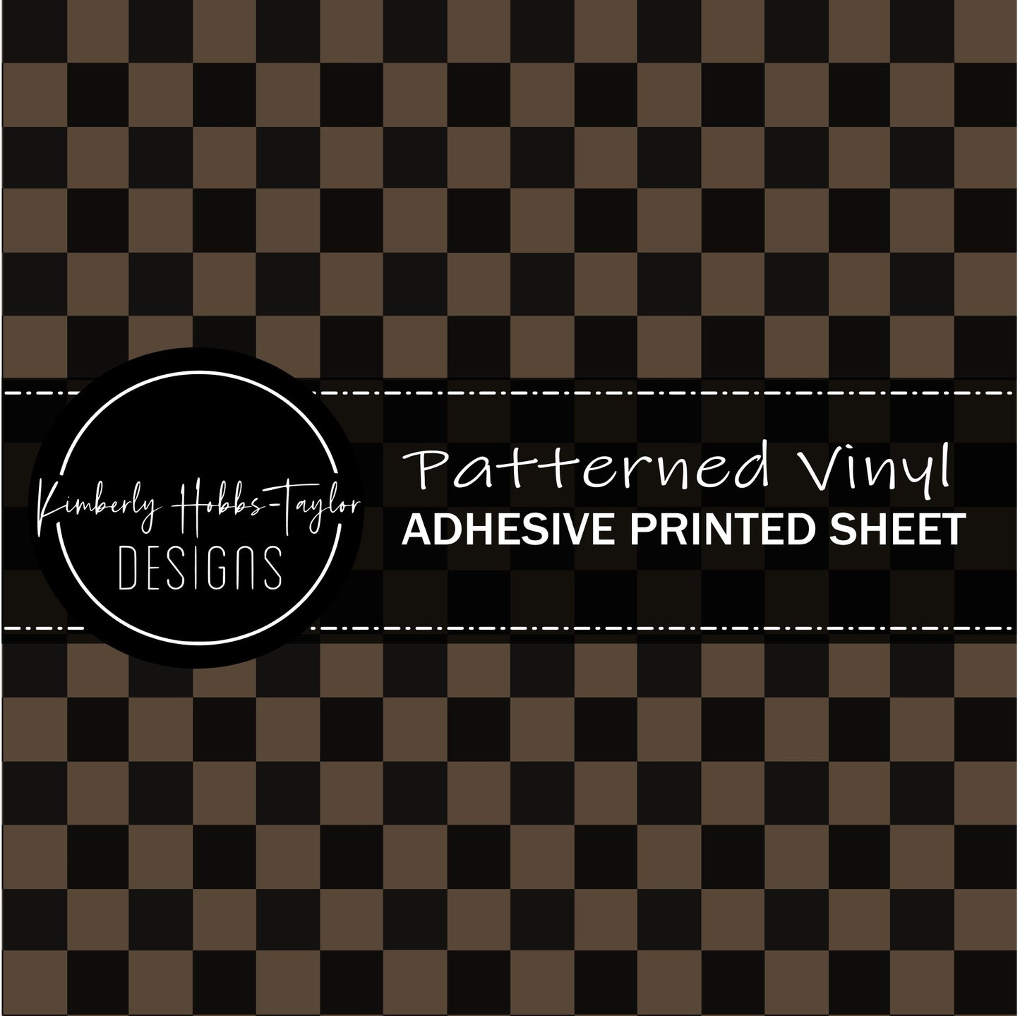 Black Brown Check A vinyl