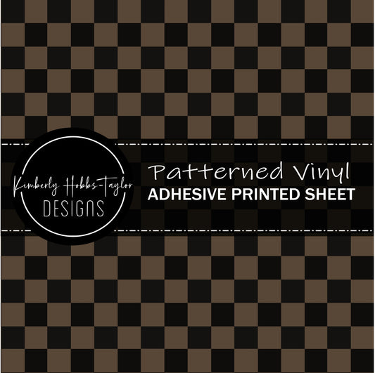 Black Brown Check A vinyl