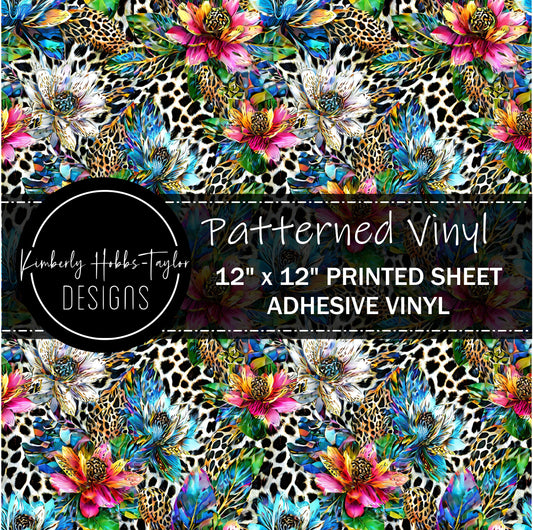 Abstract Floral J vinyl