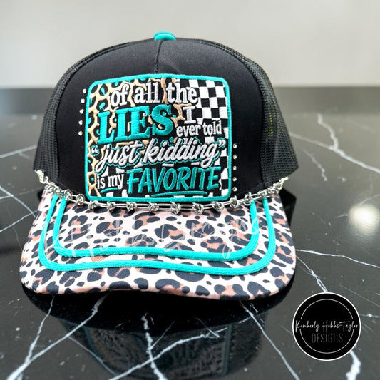 Of All The Lies I Ever Told Canvas Hat