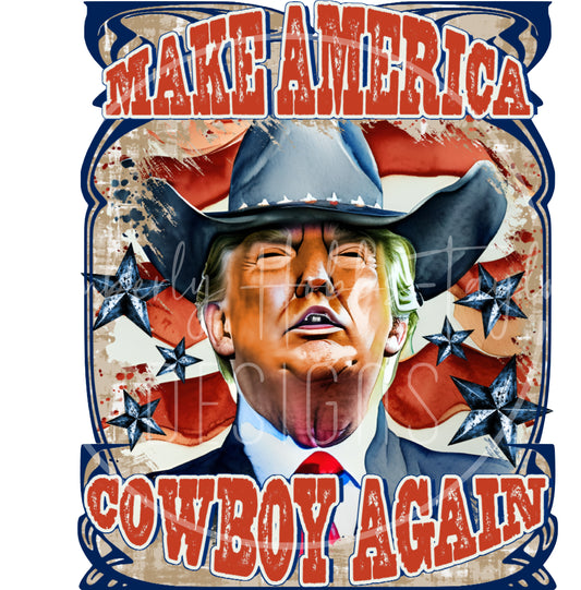 Make America Cowboy Again decal