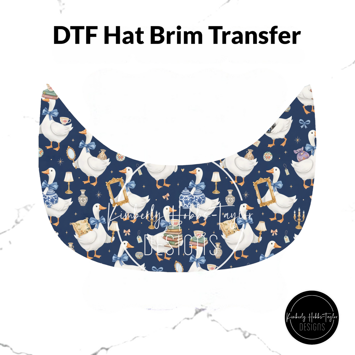 DTF Hat Brim Transfer - Thrifting Goose