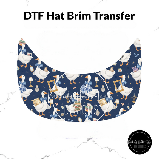 DTF Hat Brim Transfer - Thrifting Goose