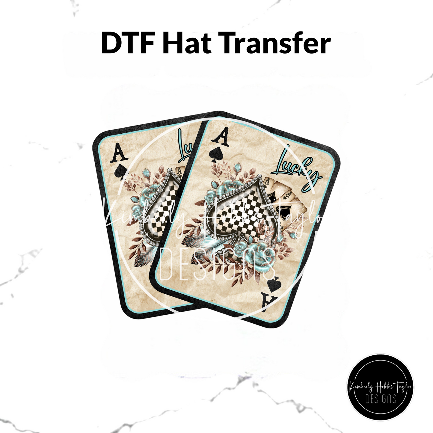 DTF Hat Transfer - Play Your Cards Right B
