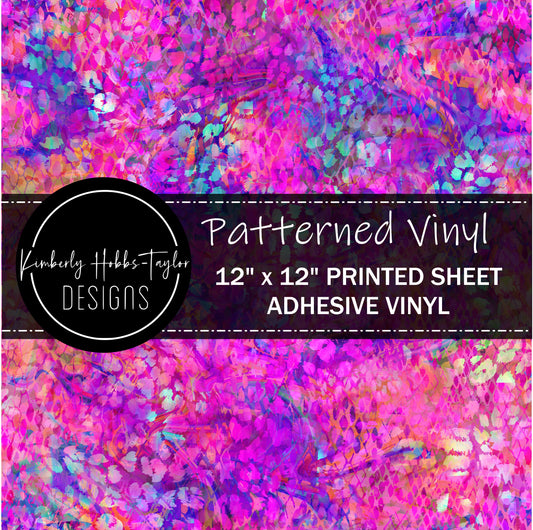 Bright Textured Leopard vinyl