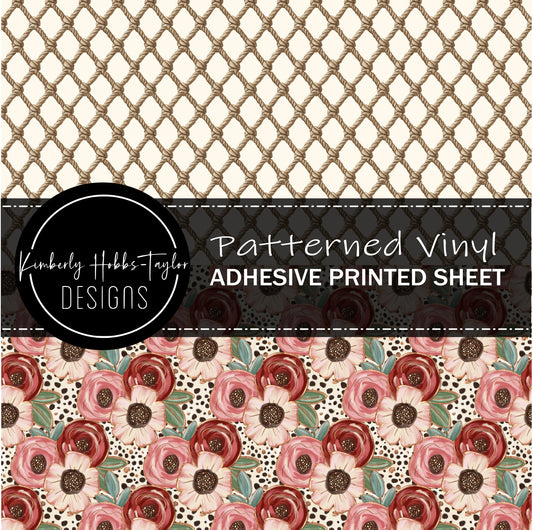 Washed Up_Pink Teal Florals vinyl