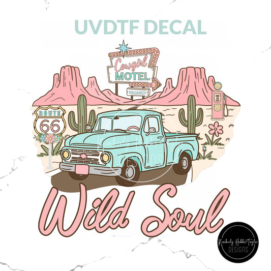 UVDTF Decal - Route Sixty Six Western Cowgirl