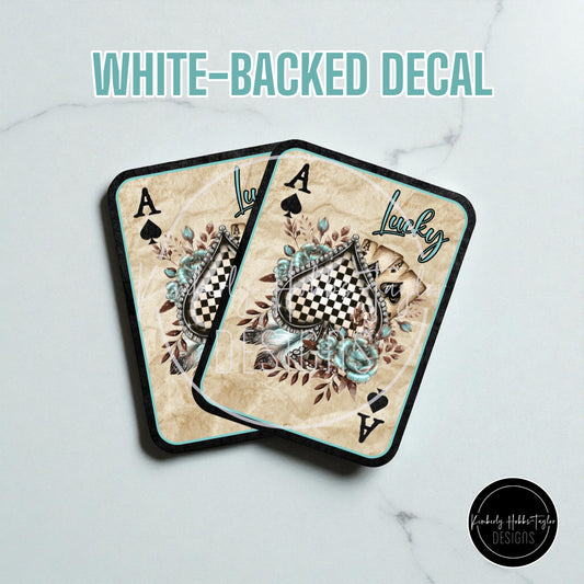 Play Your Cards Right - decal