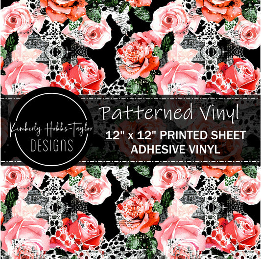 Abstract Floral L vinyl