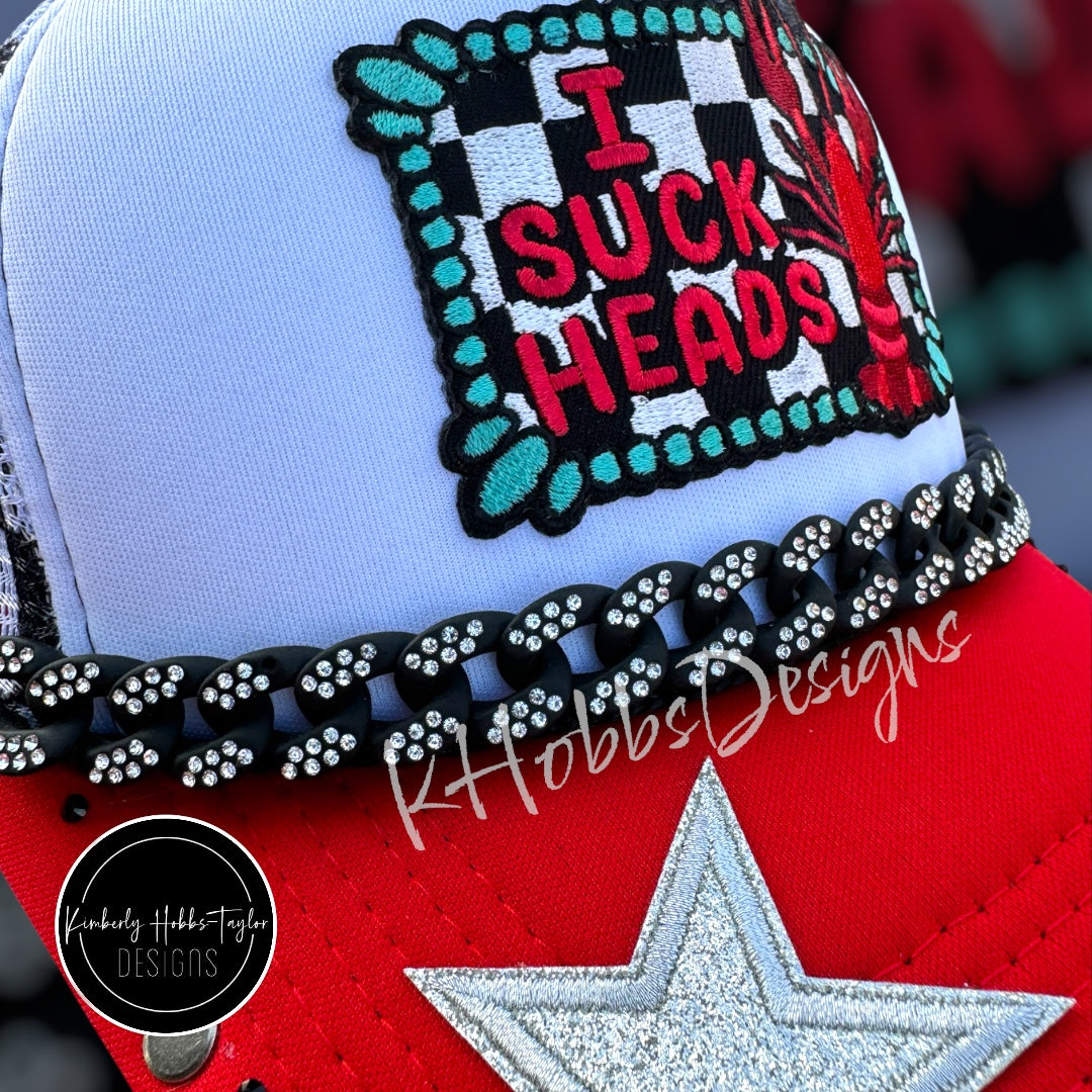 I Suck Heads Trucker Hat